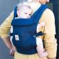 Preview: Ergobaby Adapt Midnight Blue mit Baby auf dem Rücken